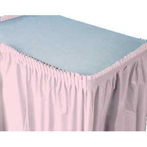 Table Skirting, 13' Pink