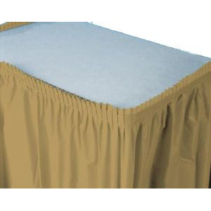 Table Skirting, 13' Gold