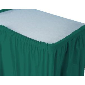 Table Skirting, 13' Hunter Green