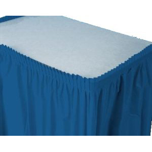 Table Skirting, 13' Navy Blue