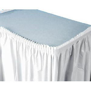 Table Skirting, 13'  White