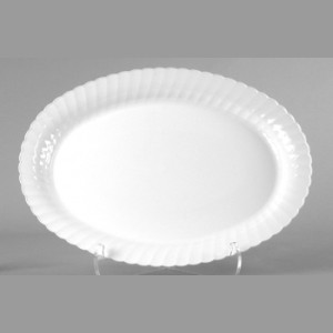 Classicware Oval Plates, White