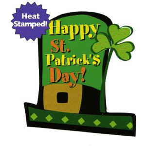Happy St. Patrick's Day Heat-Stamped Cutout
