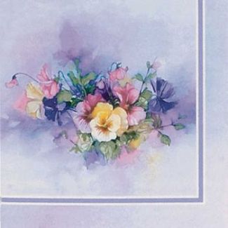 Paintbox Pansies 3-Ply Beverage Napkins