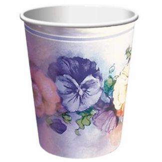 Paintbox Pansies 9 oz Hot/Cold Cups