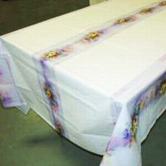 Paintbox Pansies Banquet Table Cover