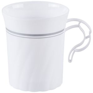 Masterpiece China-Like Coffee Mugs, White