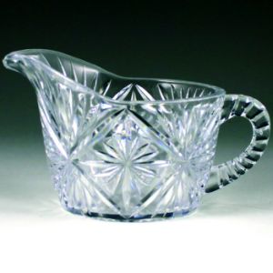 Crystal Cut Cream Pitcher