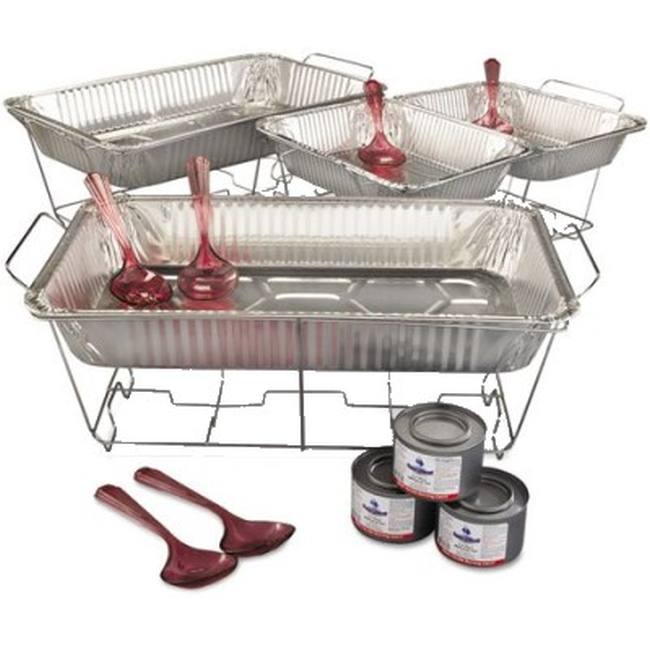 Chafing Rack Kit 24 Piece Set Chafing Racks, Pans, Fuel