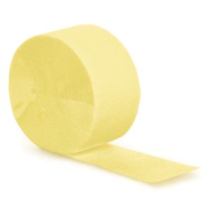 Crepe Paper Streamers 81-foot Roll, Yellow