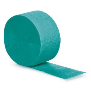 Crepe Paper Streamers 81-foot Roll, Teal
