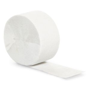 Crepe Paper Streamers 81-foot Roll, White