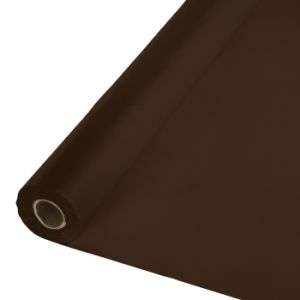 Plastic Table Cover 100-foot Roll, Brown