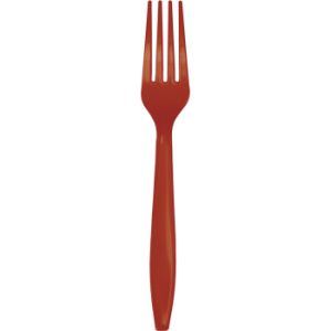 Heavy Duty Plastic Forks, Brick