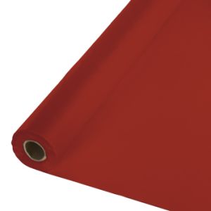Plastic Table Cover 100-foot Roll, Brick