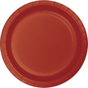 Heavy Duty 10-inch Paper Plates, Brick