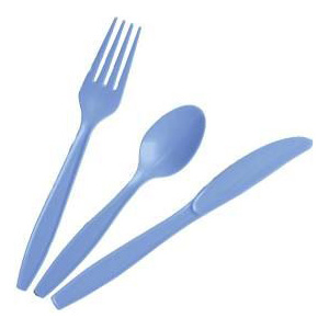 Heavy Duty Plastic Knives, Periwinkle