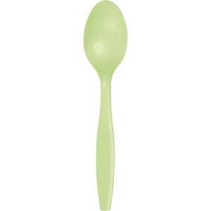 Heavy Duty Plastic Spoons, Pistachio