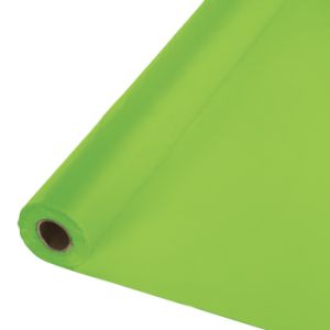 Plastic Table Cover 100-foot Roll, Fresh Lime