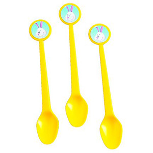 Easter Bunny Plastic Spoons