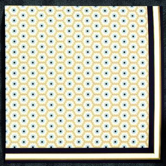 Deco  Black/Straw Better than Linen Dinner Napkins