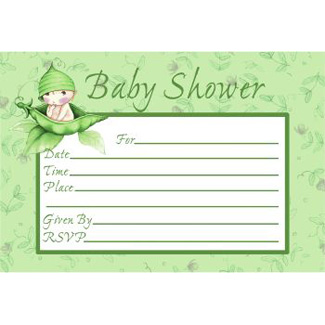 Sweet Pea Invitations