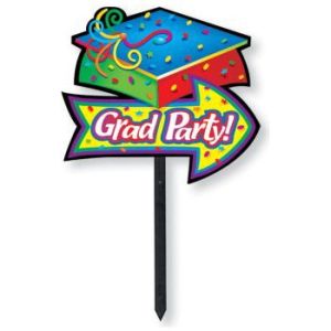 Mortarboard Directional Yard Sign