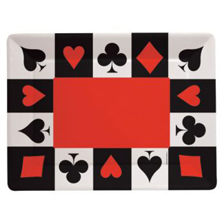 Card Night Plastic Tray, 14x10