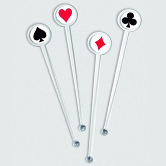 Card Night Plastic Stirrers