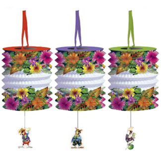 Caribbean Parrot Party Lanterns