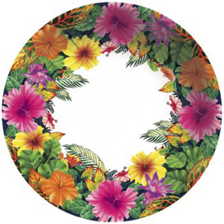 Caribbean Floral 6-inch Plastic Bowl