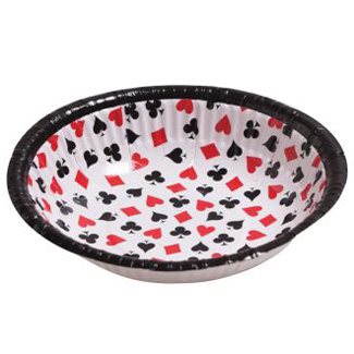 Card Night 8-inch Paper Bowls