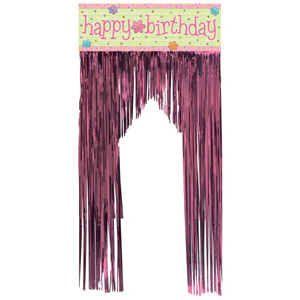 Sleepover Happy Birthday Foil Door Fringe