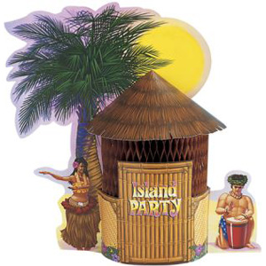 Tiki Hut Centerpiece