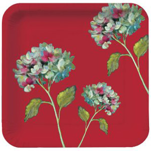 Painted Hydrangeas 9-inch Plates