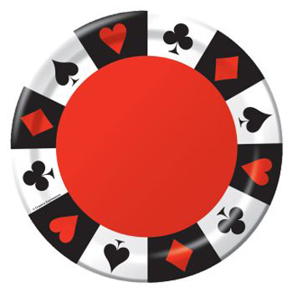 Card Night 9-inch Plates