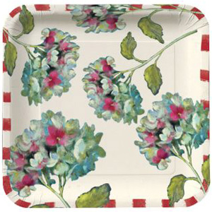 Painted Hydrangeas 10-1/4-inch Plates