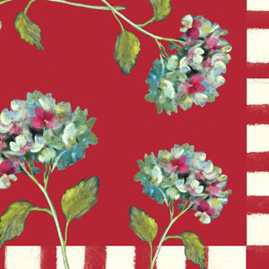 Painted Hydrangeas 3-Ply Dinner Napkins
