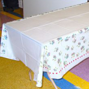 Painted Hydrangeas Banquet Table Cover