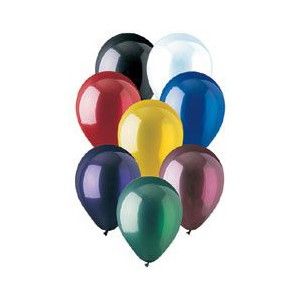 12-inch Latex Balloons, Assorted Crystal