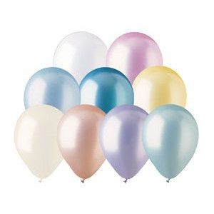 12-inch Latex Balloons, Assorted Pearl