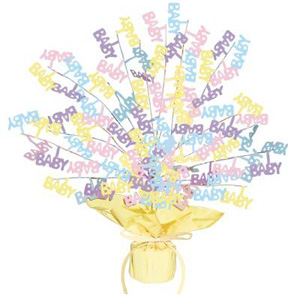 Baby Shower Gleam n Burst Centerpiece