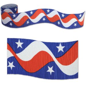 Patriotic Crepe Streamer