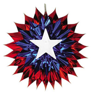 Patriotic Hanging Fan-Burst
