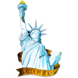 Miss Liberty Cutout