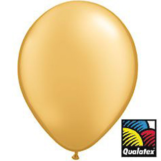5-inch Qualatex Balloons, Matallic Gold