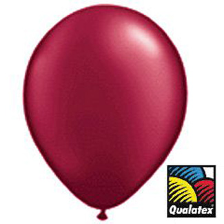 11-inch Qualatex Balloons, Burgundy Radiant Pearl