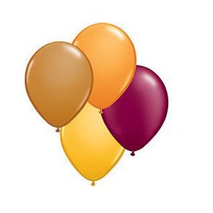 11-inch Qualatex Balloons, Autumn Assortment