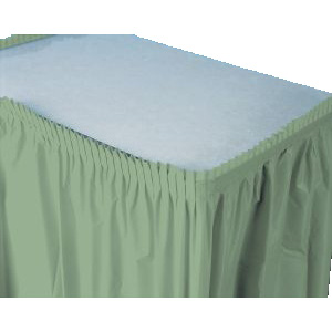 Table Skirting, 13' Sage Green
