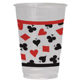 Card Night 16oz Plastic Cups